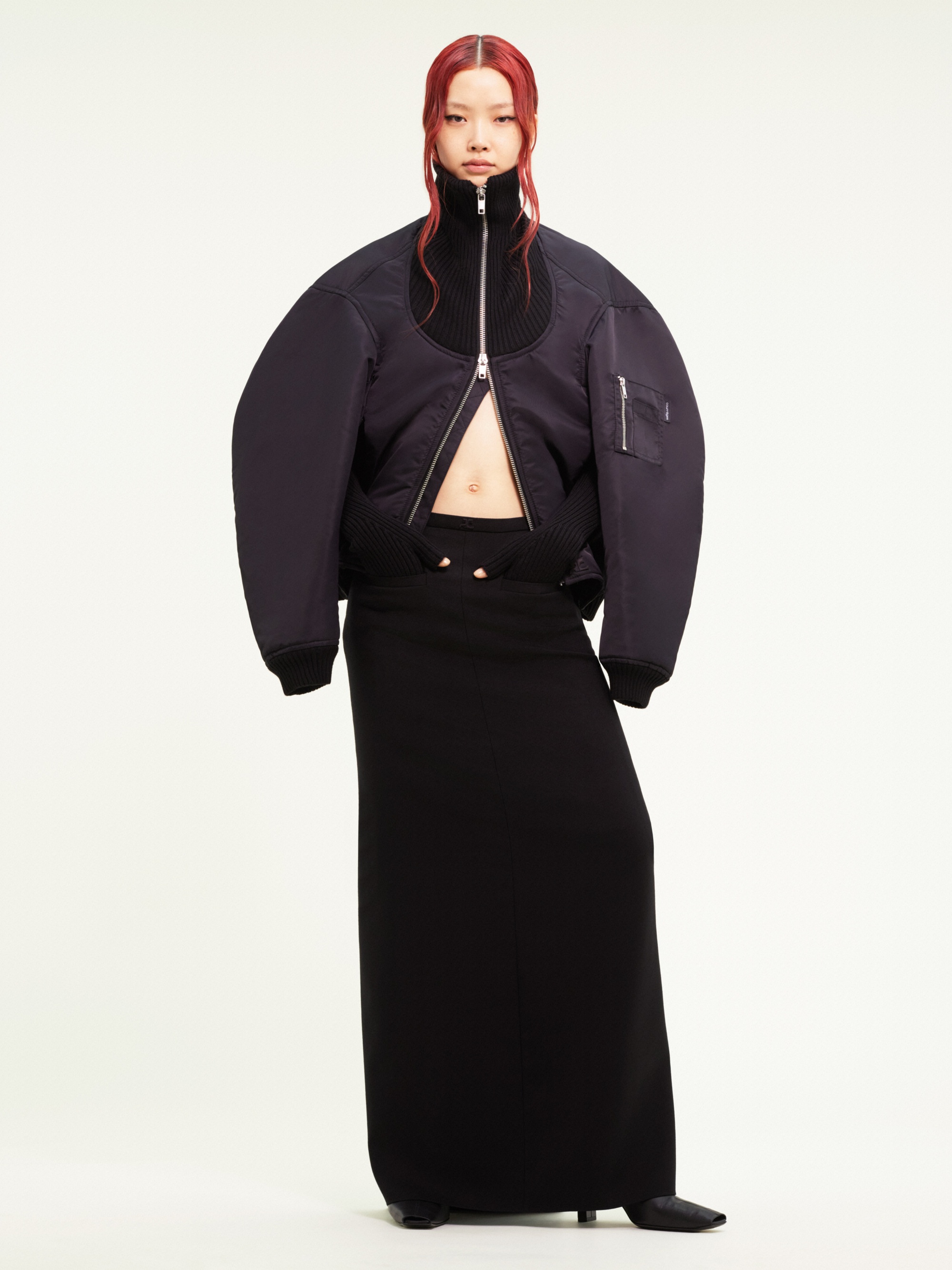 COCOON EXTRA RIB BOMBER JACKET - 2