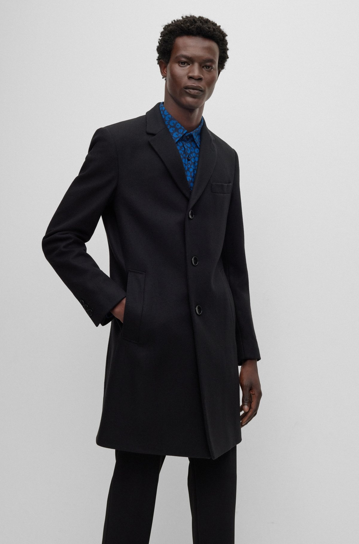 SLIM-FIT COAT IN A VIRGIN-WOOL BLEND - 7