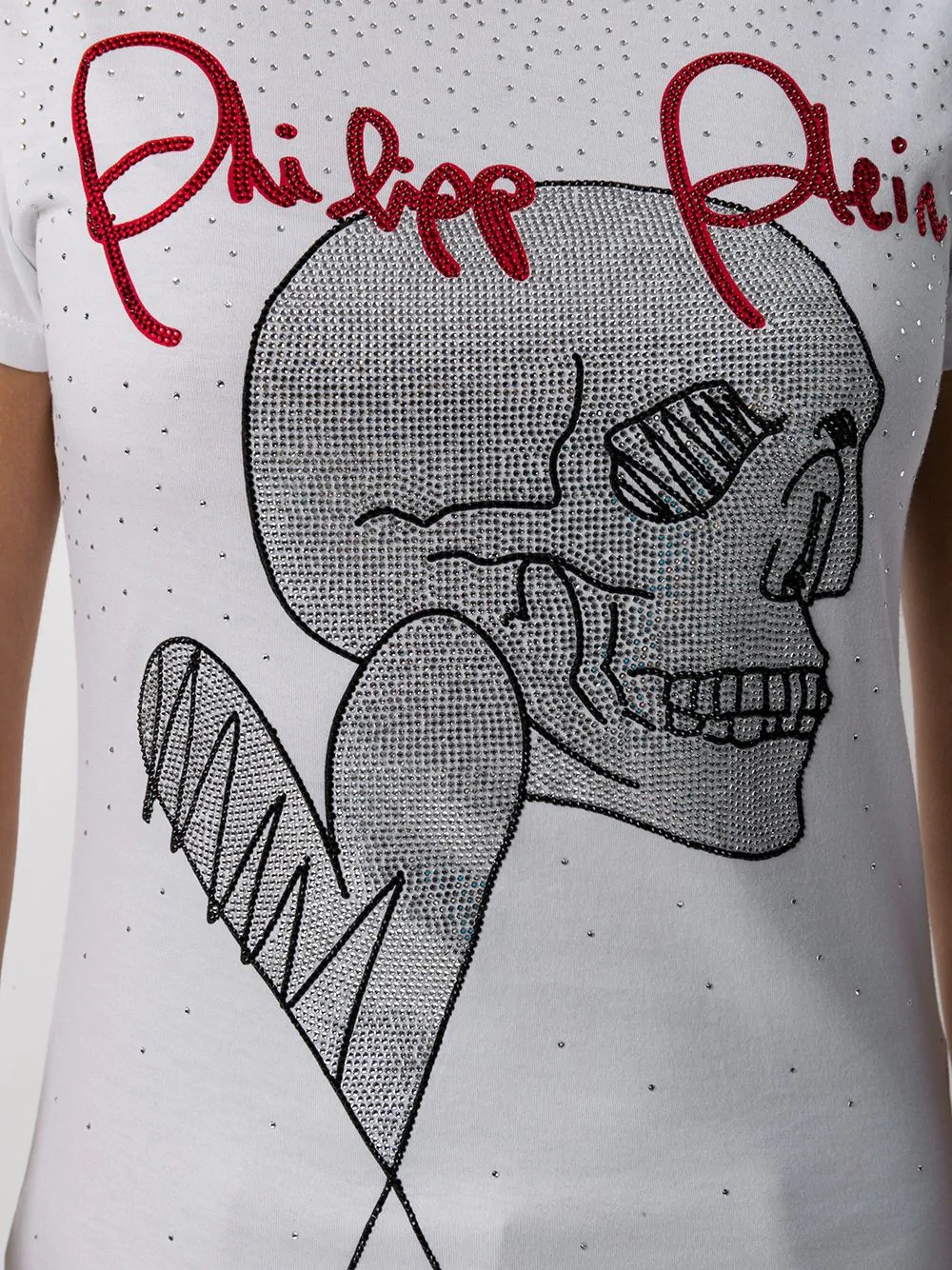 Love Plein rhinestone skull T-Shirt - 5