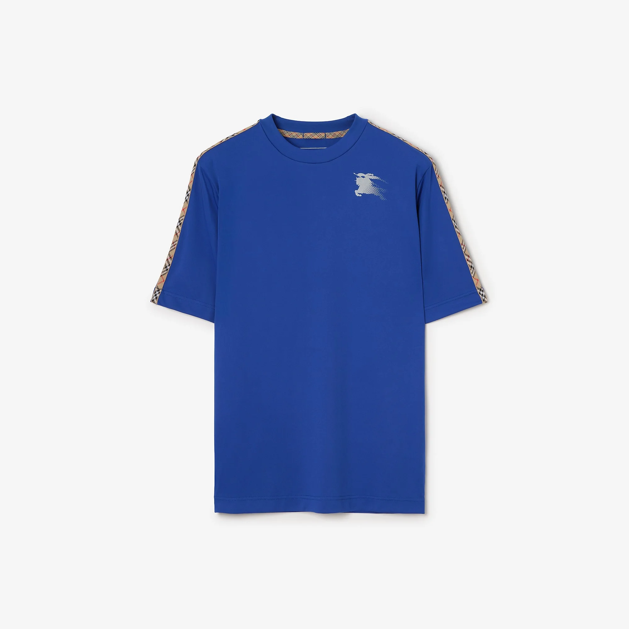 Check Trim Jersey T-shirt - 1