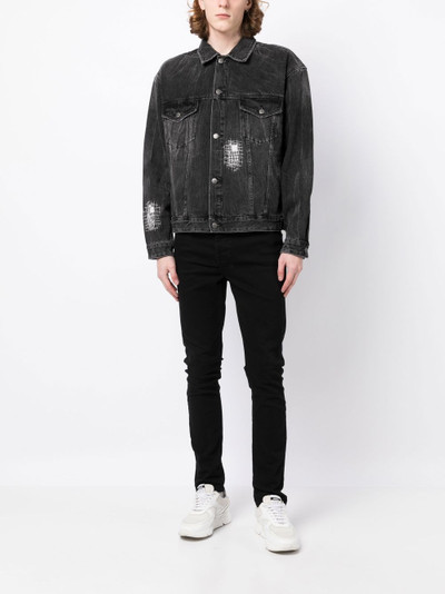 Ksubi cotton distressed denim jacket outlook