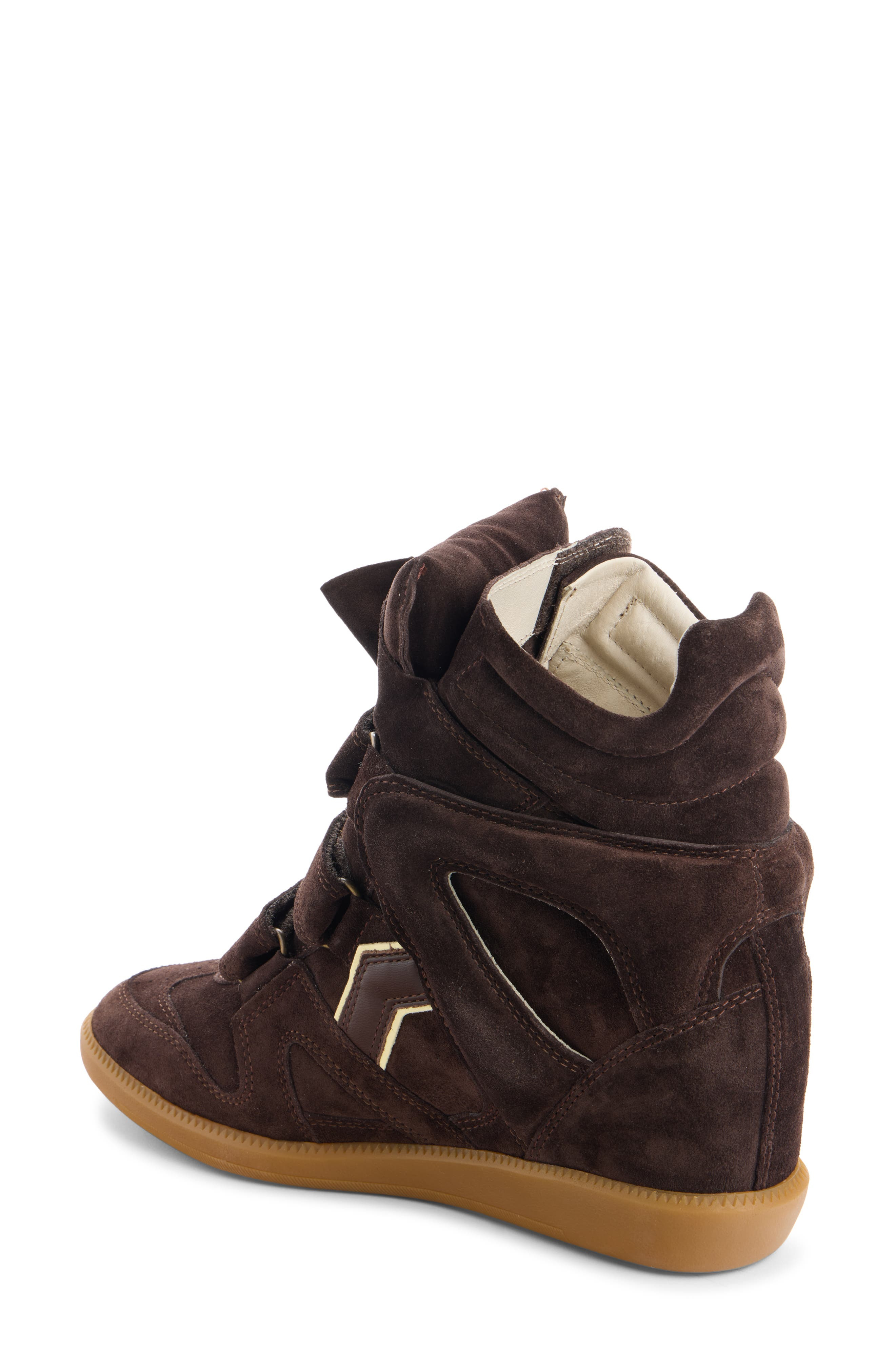 Isabel Marant Bekett Hidden Wedge High Top Sneaker in Chly/Chocolate/Light at Nordstrom - 2