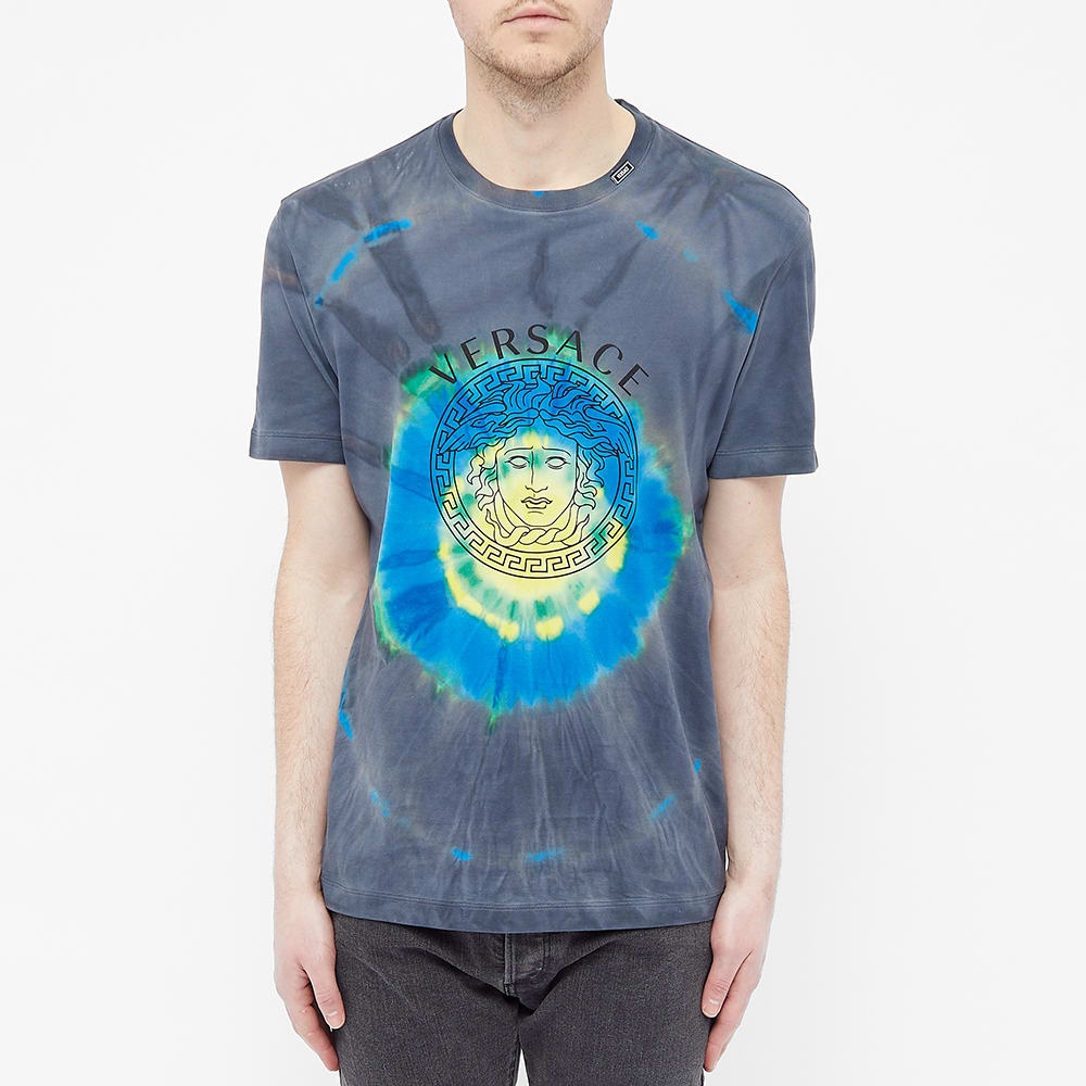 Versace Tie Dye Medusa Tee - 4