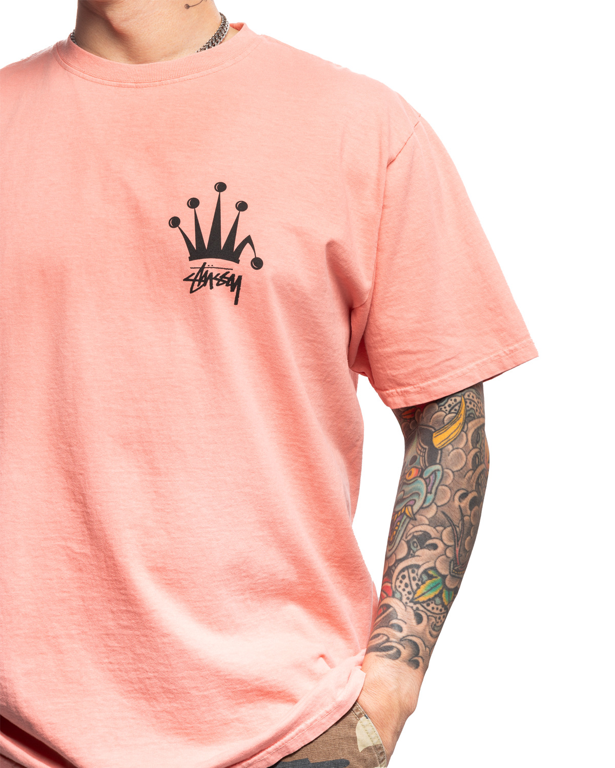Regal Crown Pigment Dyed Tee Coral - 4