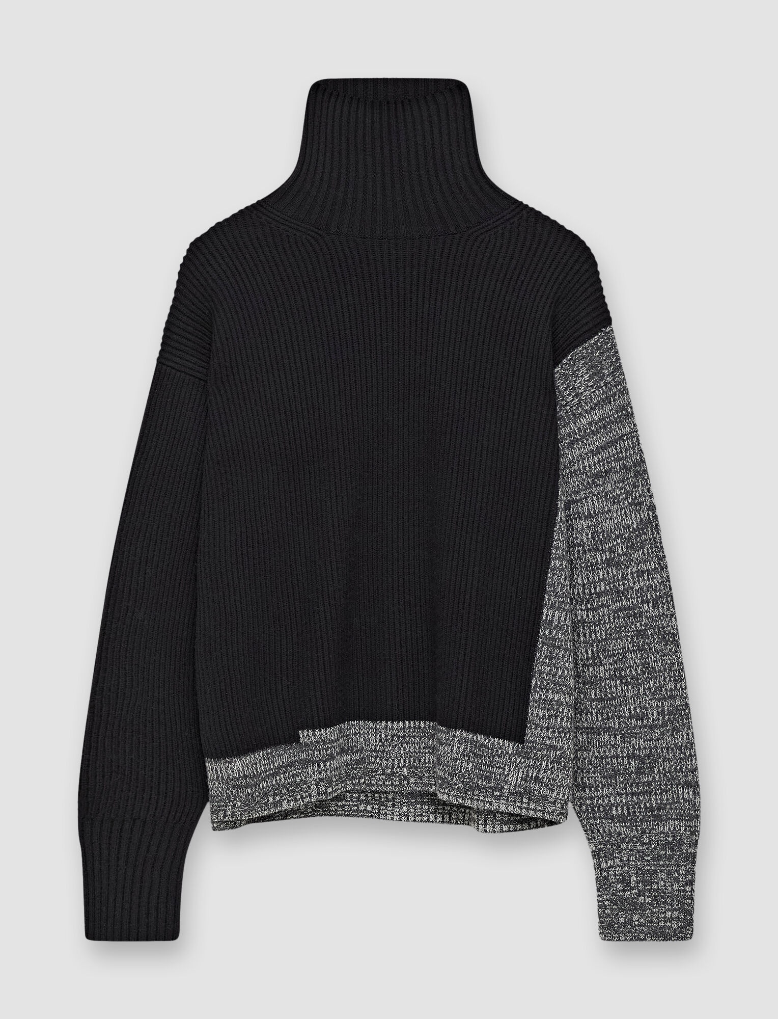 Cardigan Stitch Animation High Neck Jumper - 1