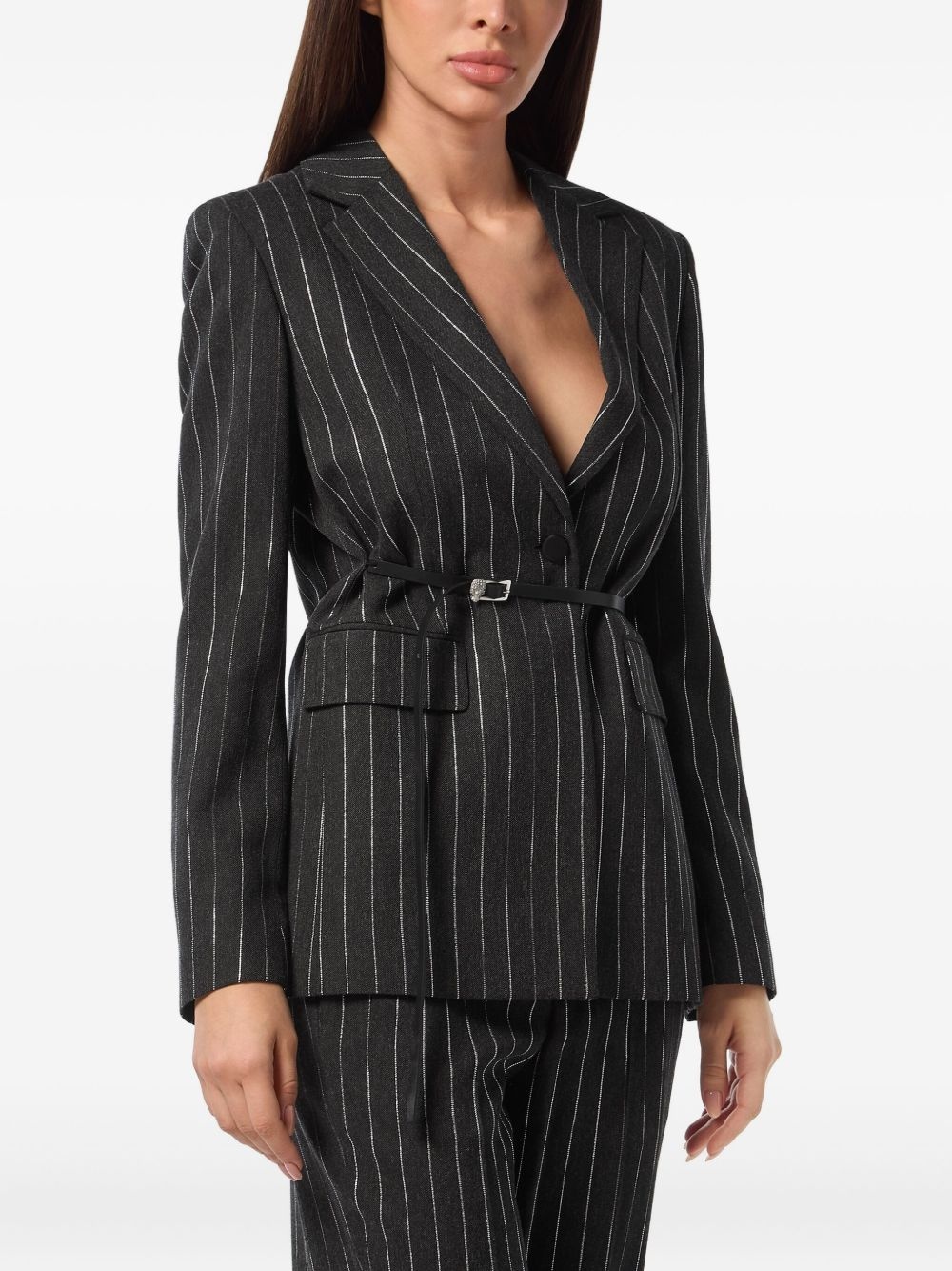 pinstriped blazer - 3