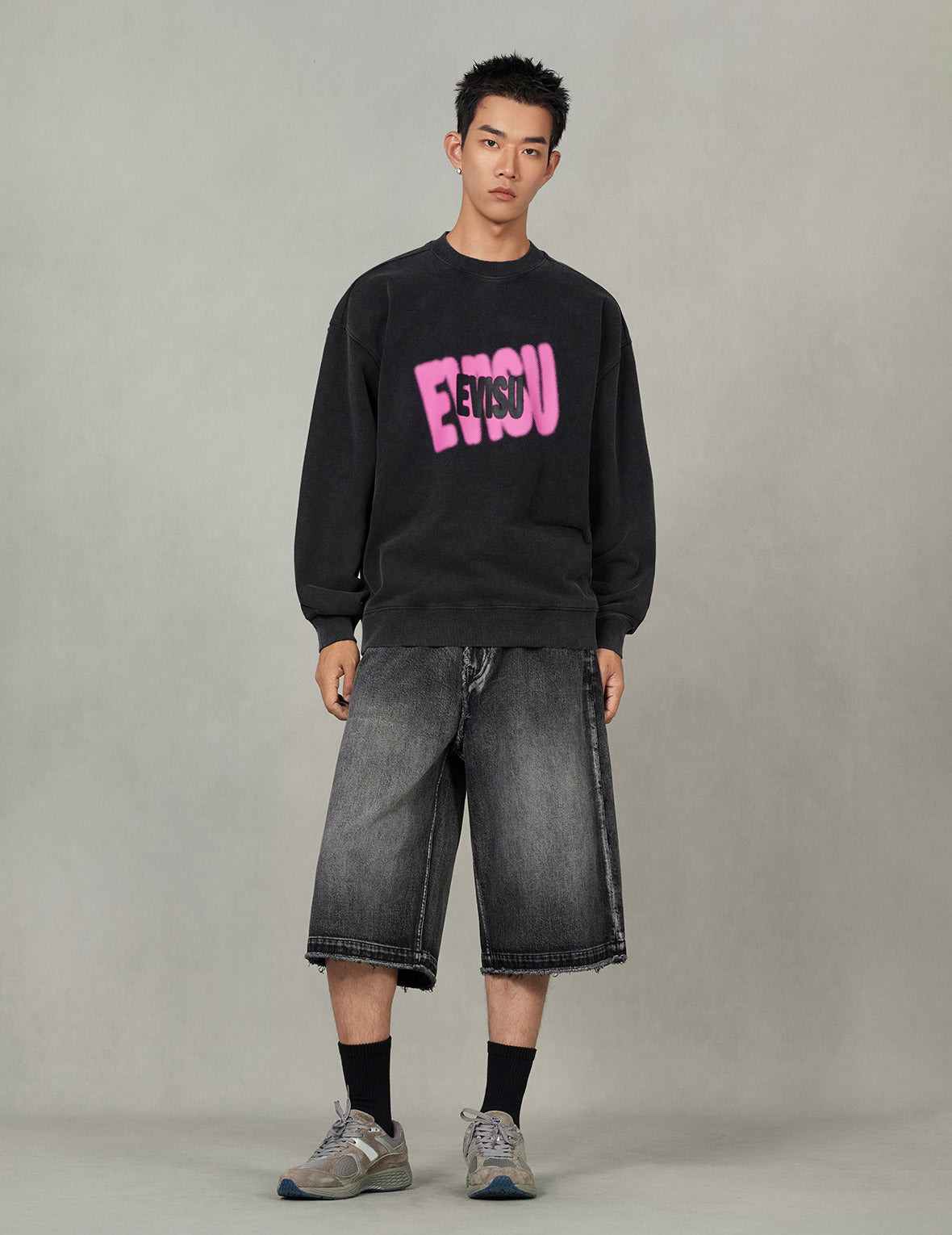 Logo Print Fashion Fit Sweatshirt - 4