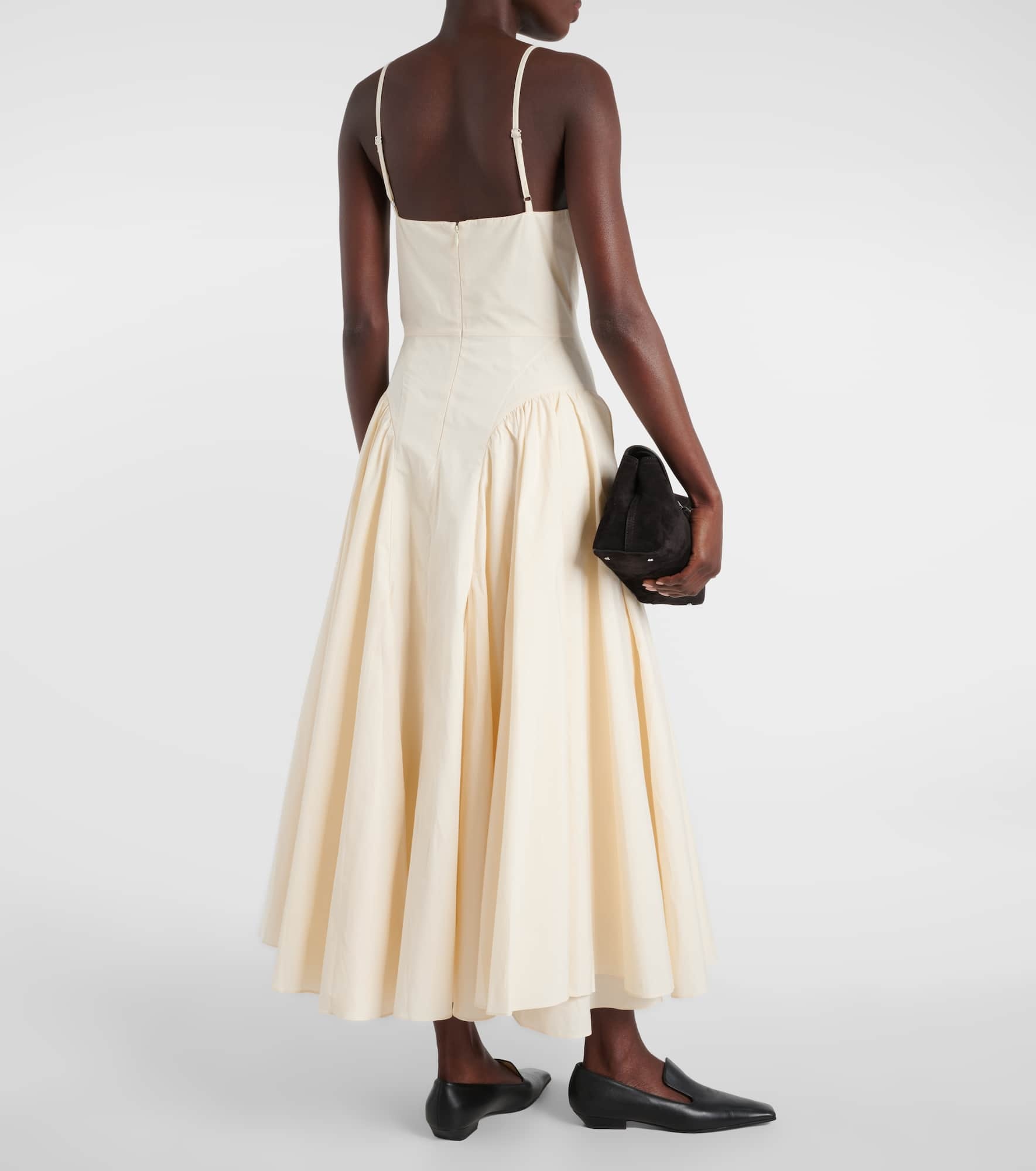 Solene cotton poplin midi dress - 3