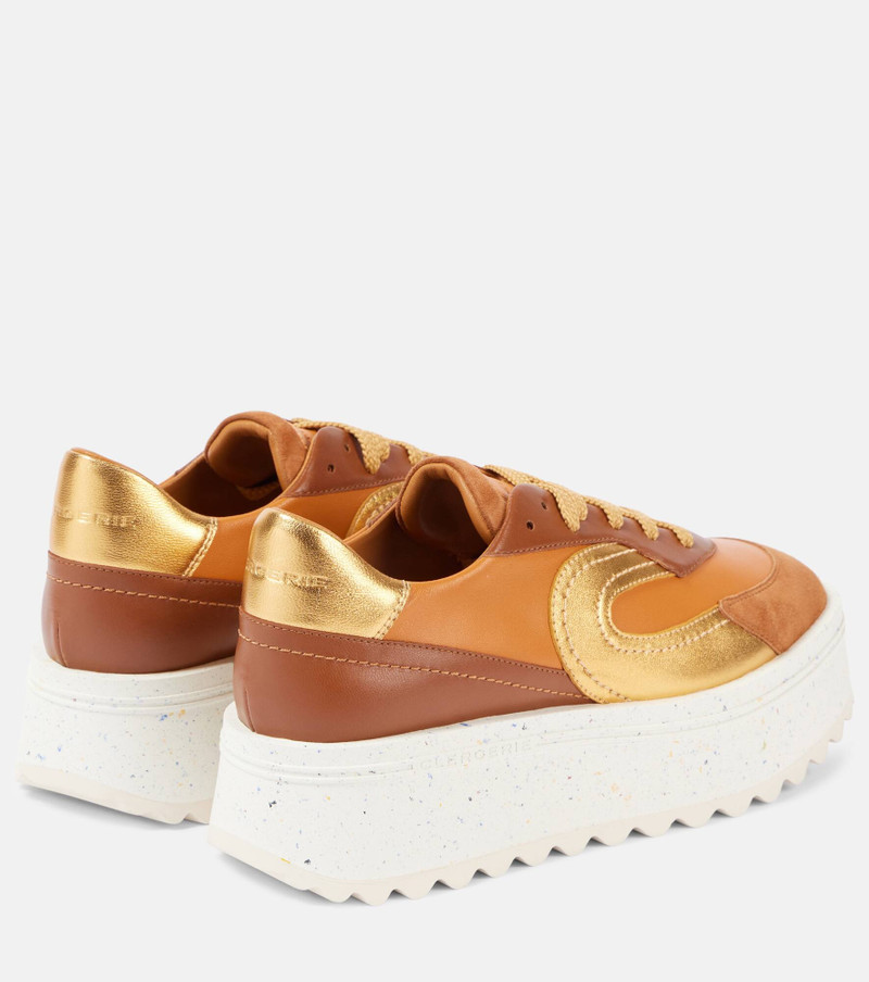 Awake leather platform sneakers 2