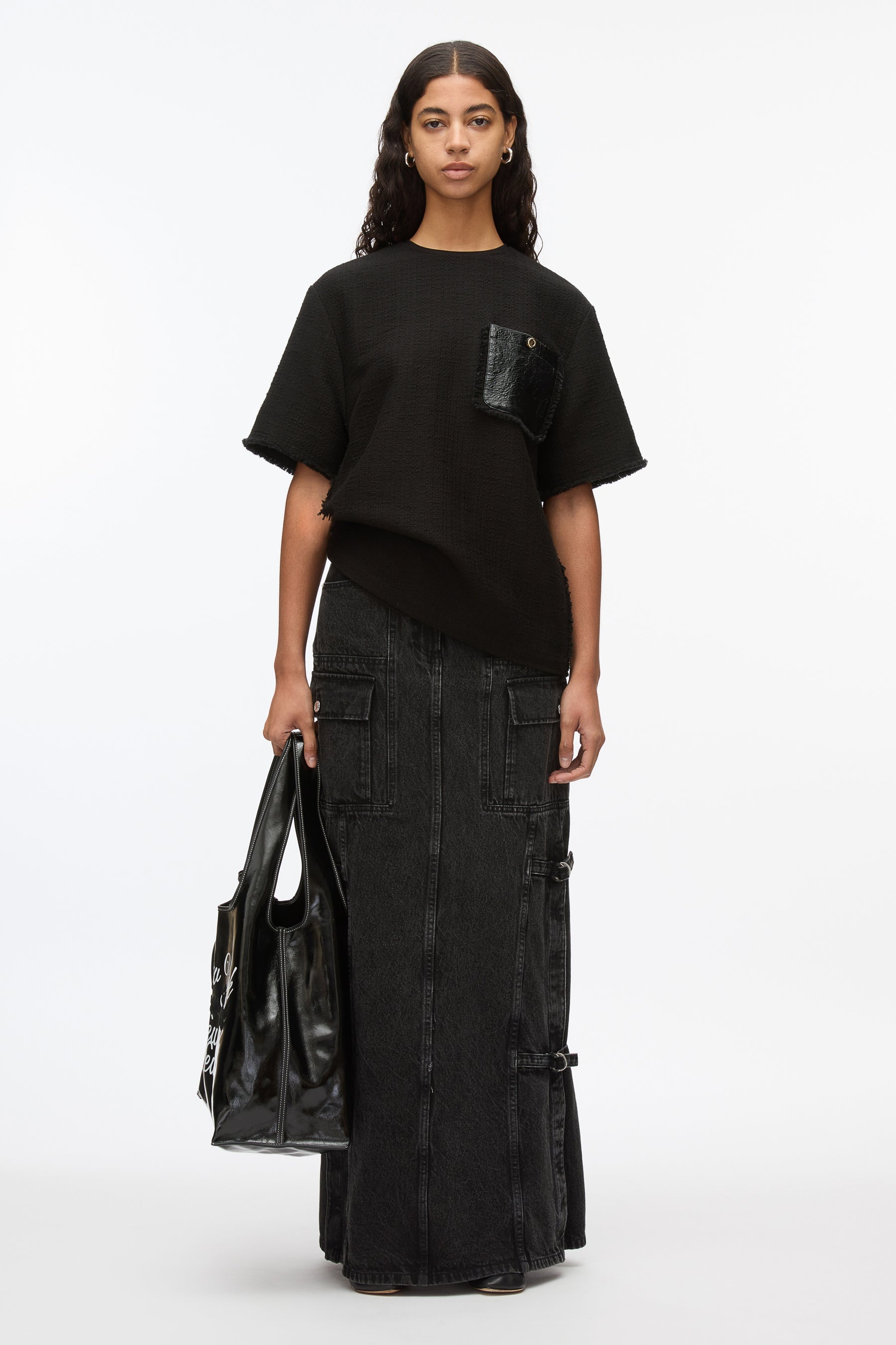 Fringe Tweed Tee - 1