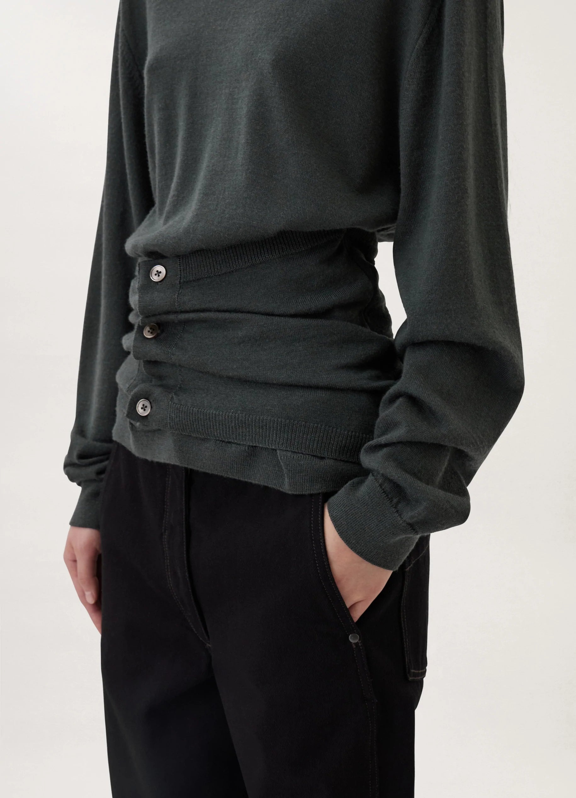 BUTTONED TURTLENECK - 3