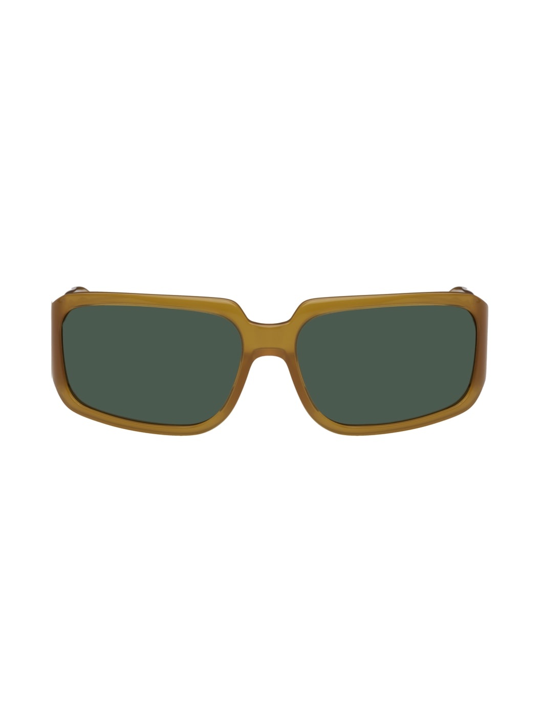 Orange Linda Farrow Edition Square Sunglasses - 1