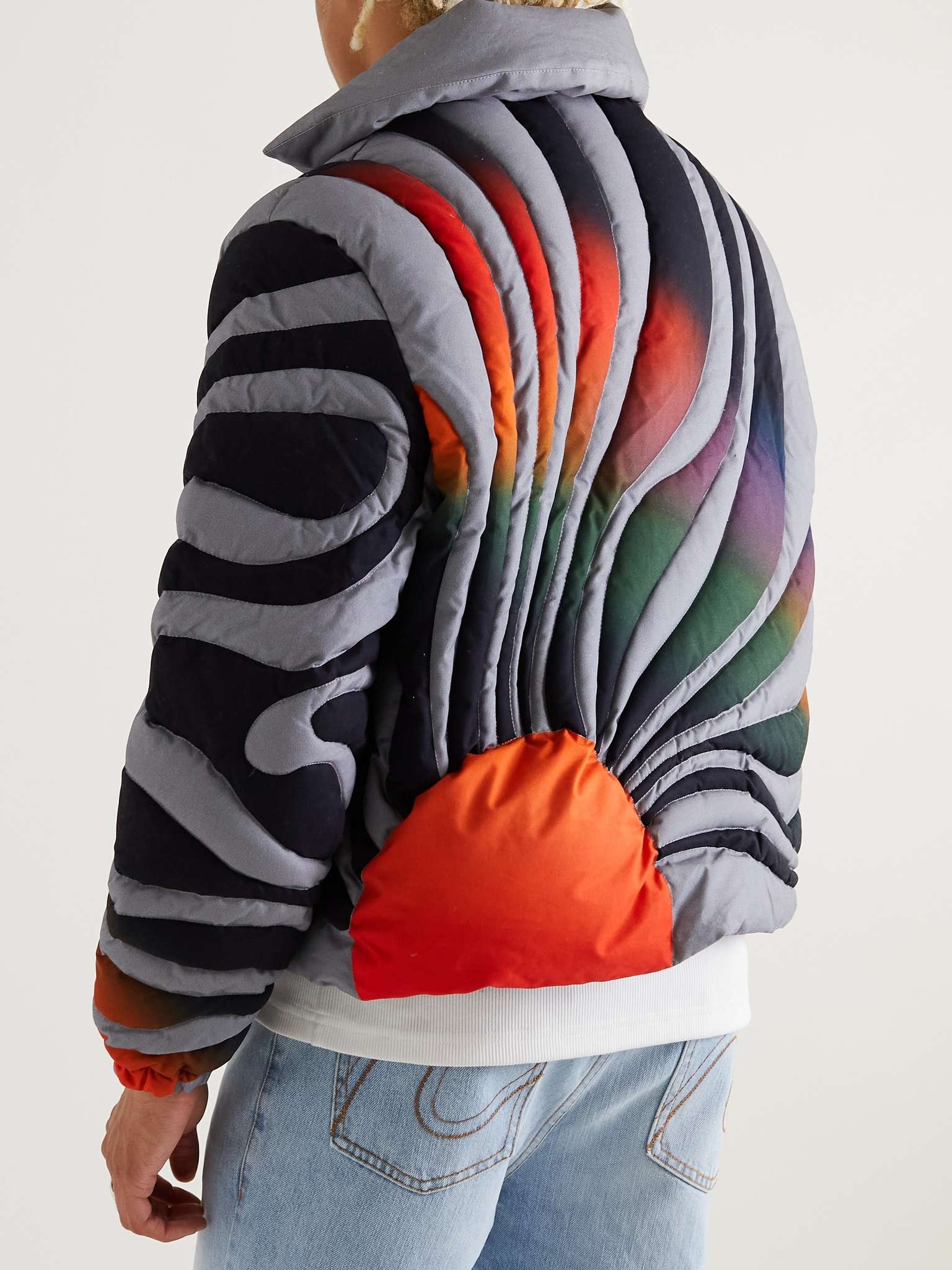 Quilted Cotton Down Jacket - 4