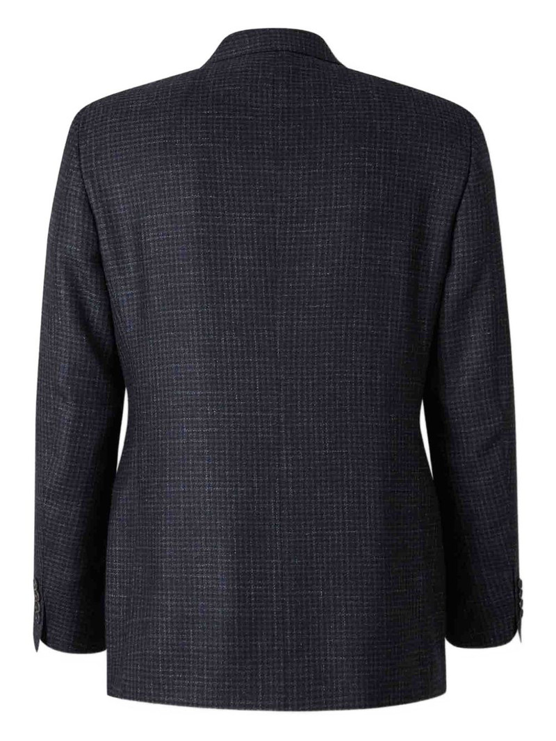 Canali checked single-breasted blazer outlook