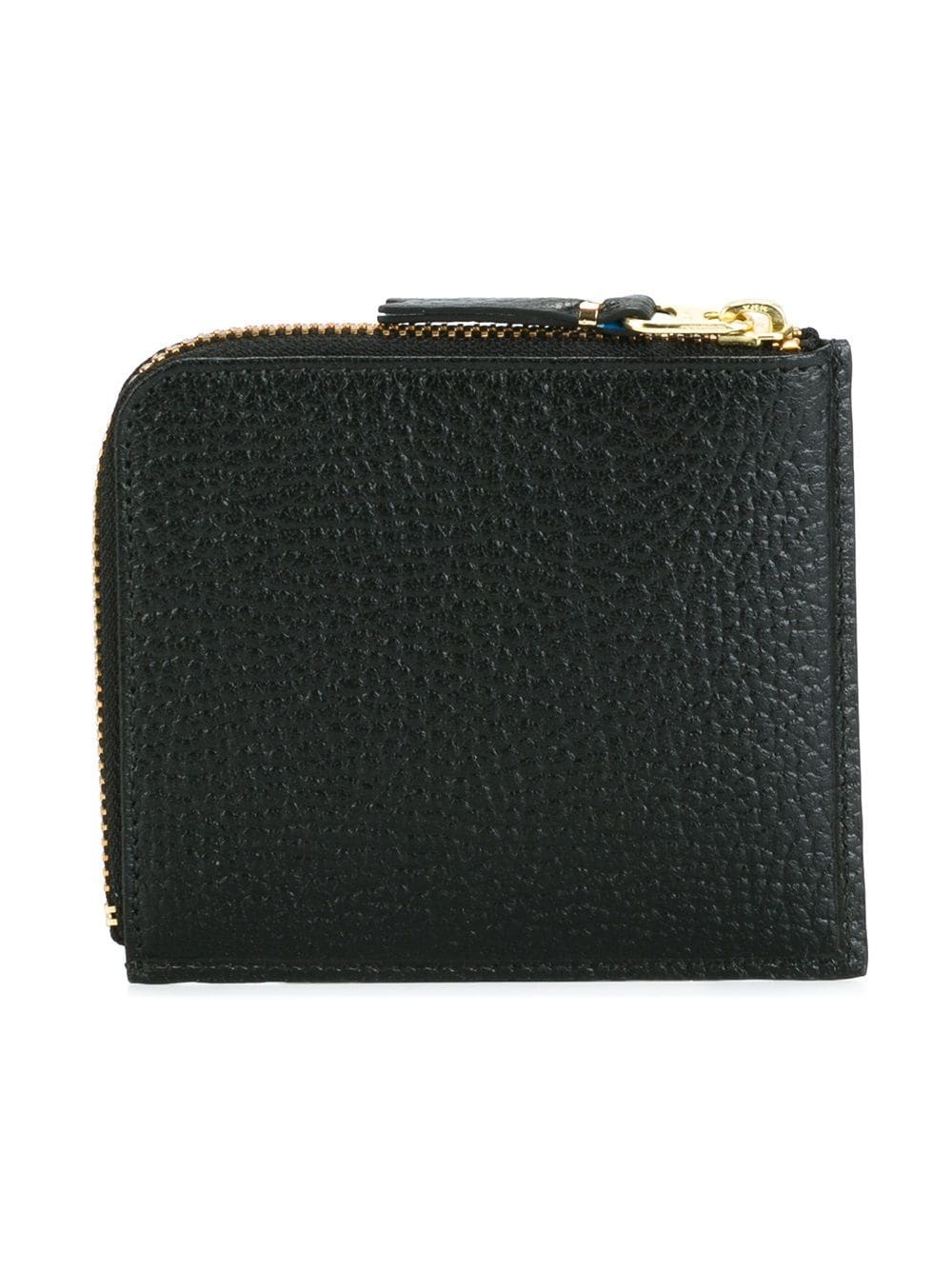 Black Grained Leather Wallet - 2