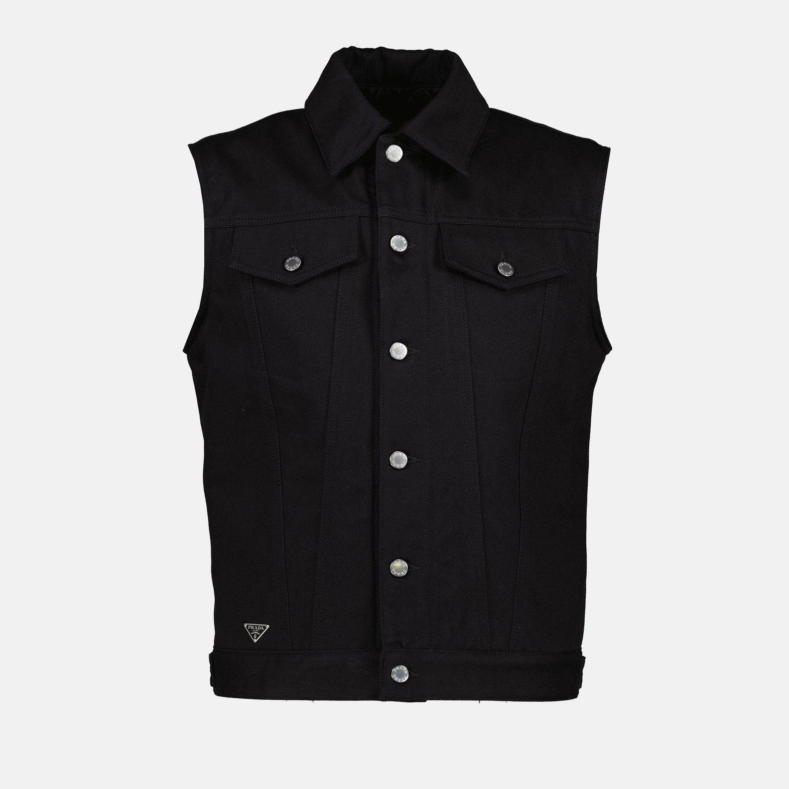 Veste en jean sans manches - 1