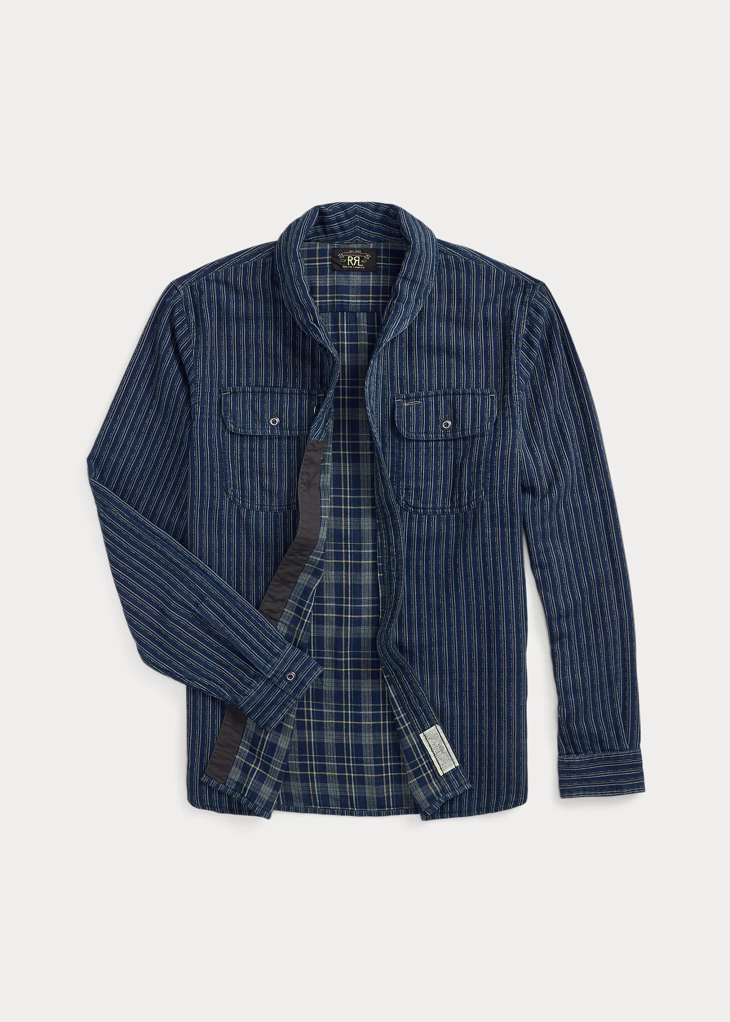 Indigo Striped Double-Faced Workshirt - 3