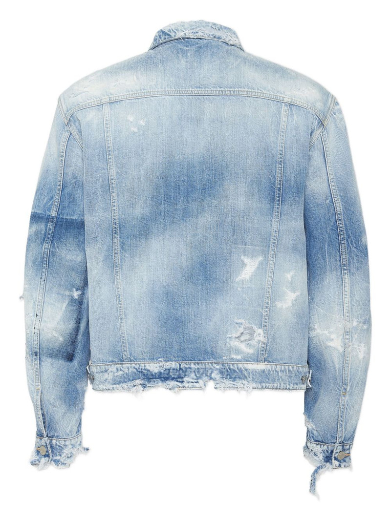 DSQUARED2 distressed denim jacket outlook