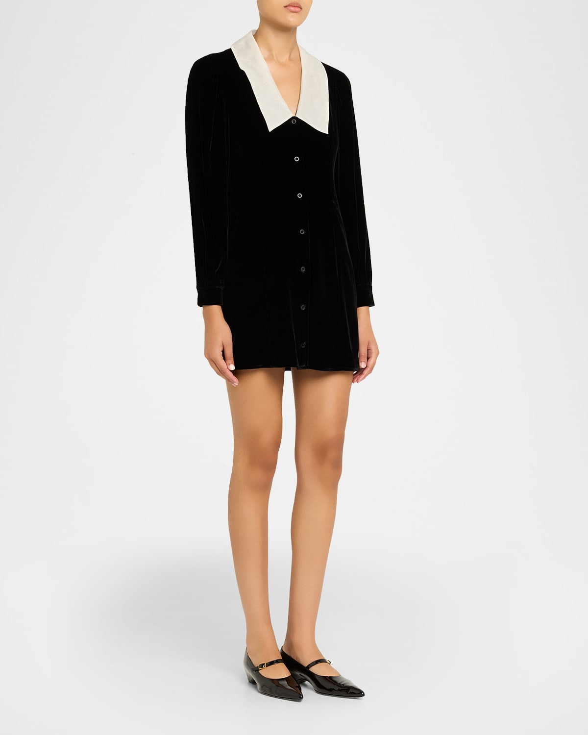The Velvet Sailor Mini Dress - 4