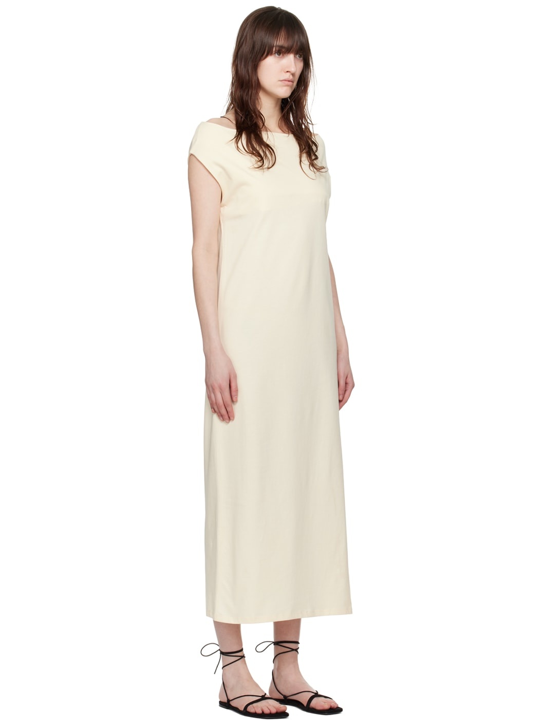 Beige Martial Maxi Dress - 2