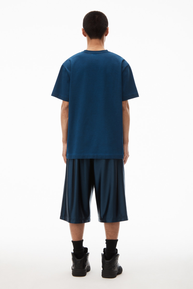 short sleeve glitter puff logo tee 4