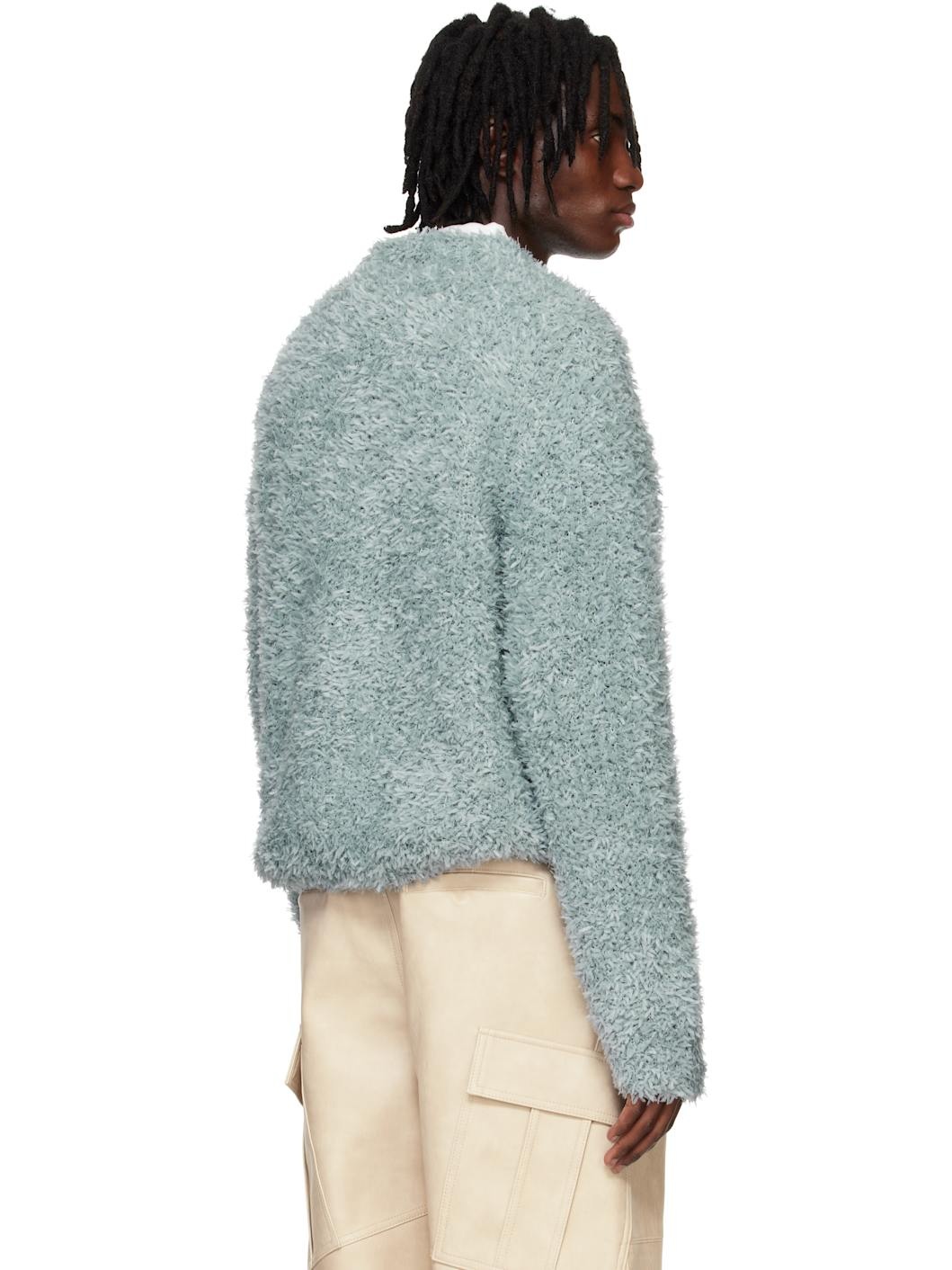 Blue Fluffy Sweater - 3