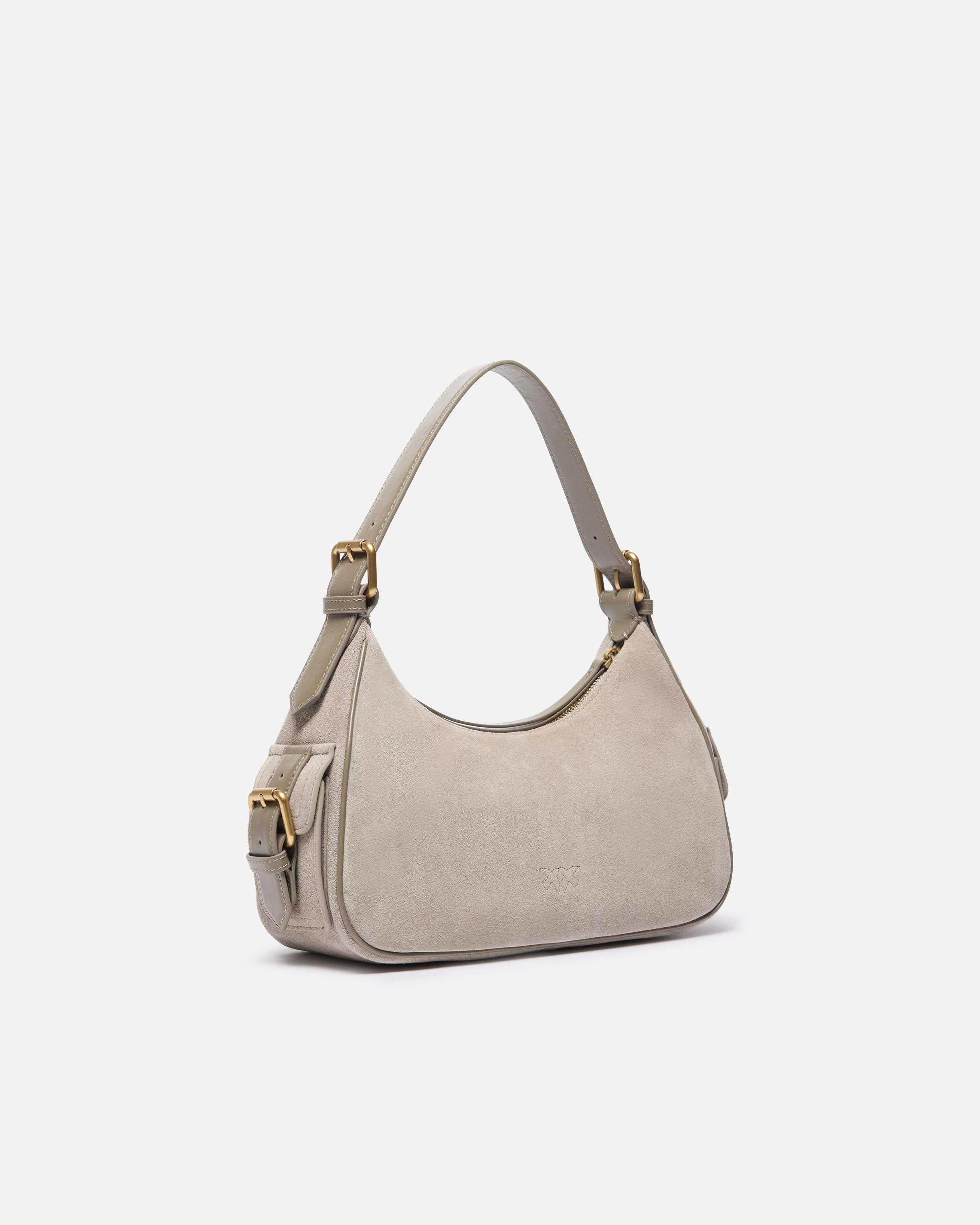 SUEDE CARGO SHOULDER BAG WITH POCKETS - 2