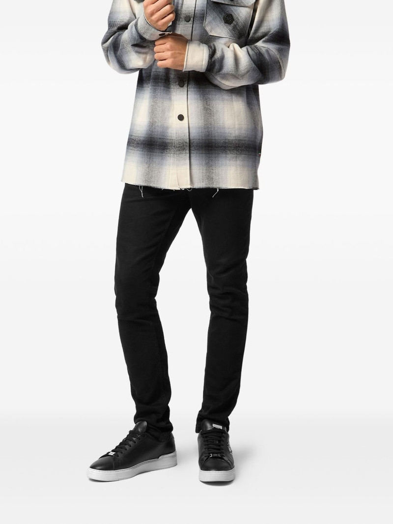 PHILIPP PLEIN plaid overshirt outlook