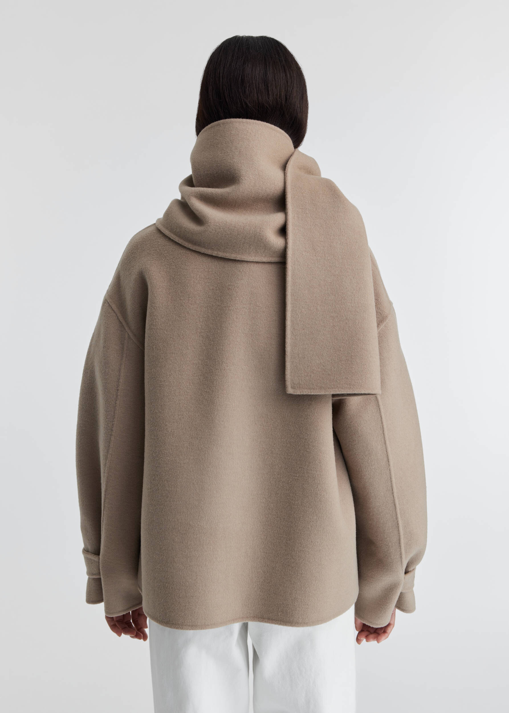 Dew Scarf Detailed Jacket - 3