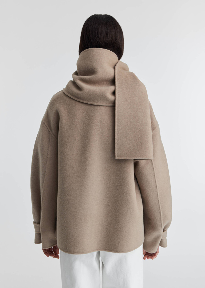 Dew Scarf Detailed Jacket 3