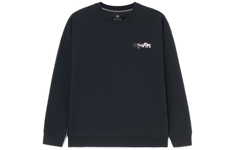 Li-Ning Wade Series Alphabet Embroidered Round Neck Pullover 'Black' AWDS109-1 - 2