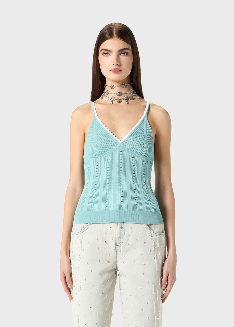 PERFORATED KNIT TOP 3