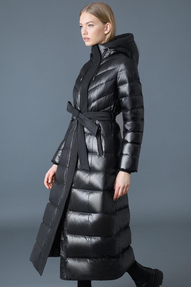 CALINA Lustrous down maxi coat 5