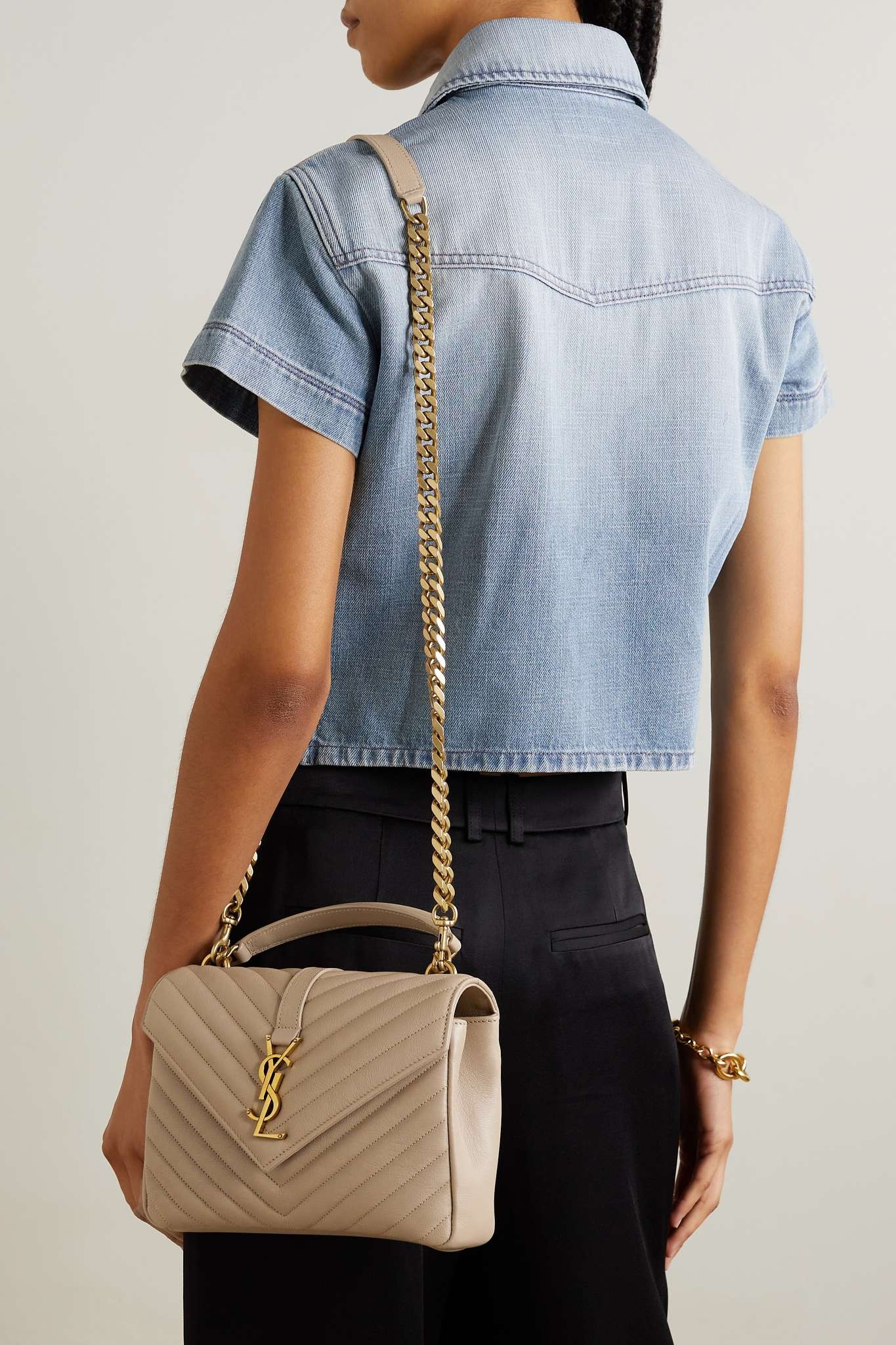 Cassandre quilted leather tote - 12