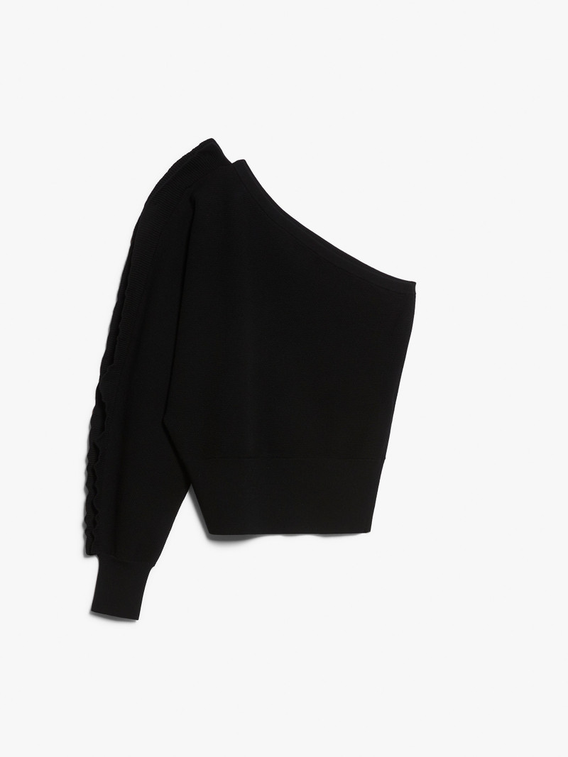 MARKUS One-shoulder viscose jumper - 1