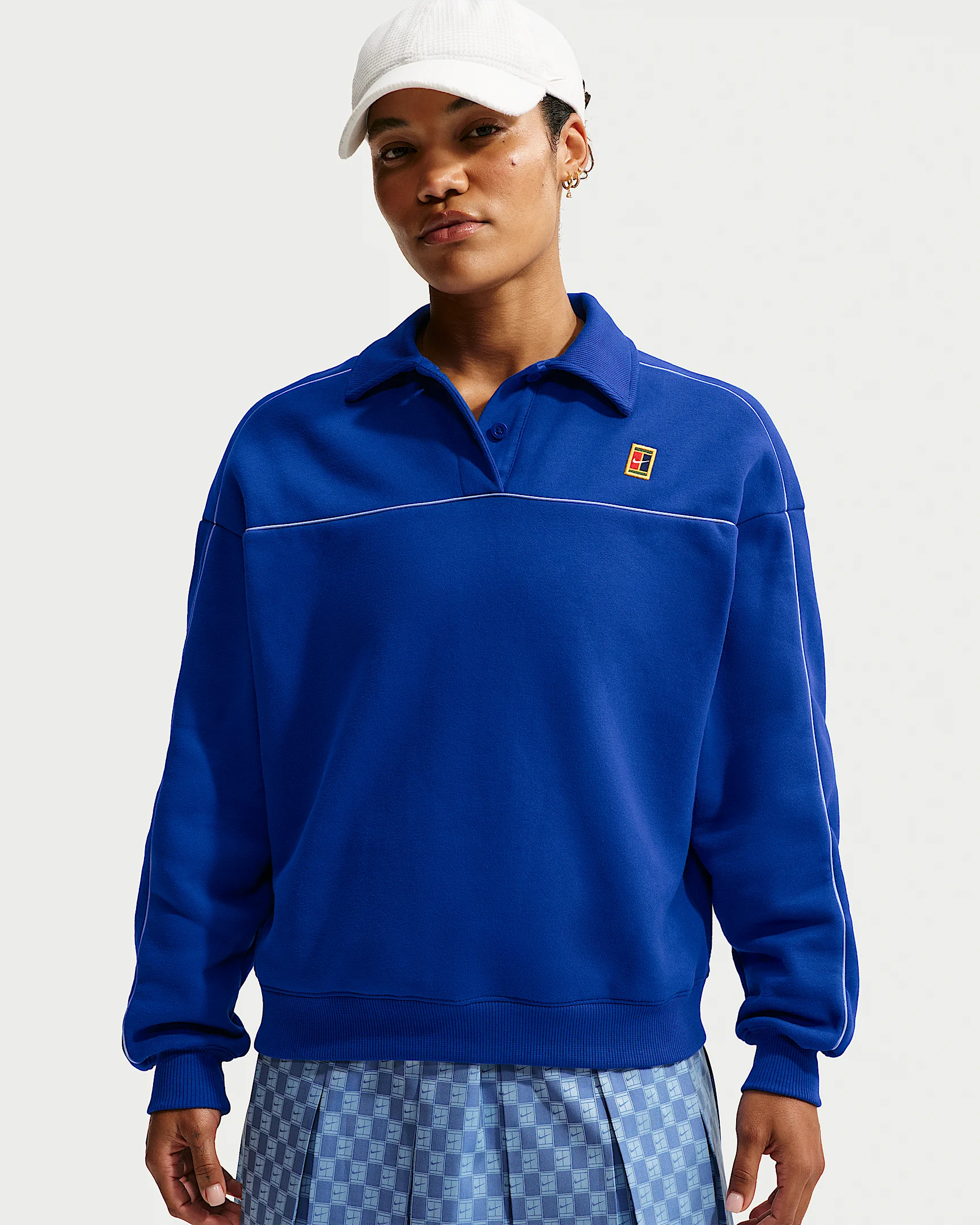 NikeCourt Court Collection Women's Long-Sleeve Fleece Tennis Top - 1