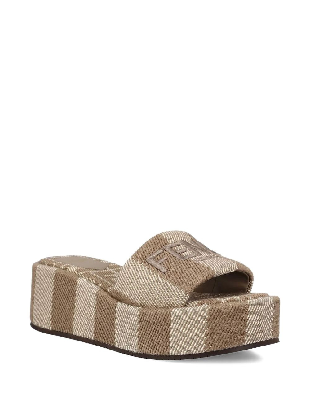 60mm Sunshine striped platform sandals - 2