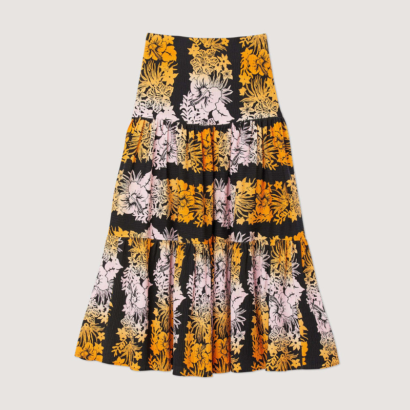 Long print skirt 1