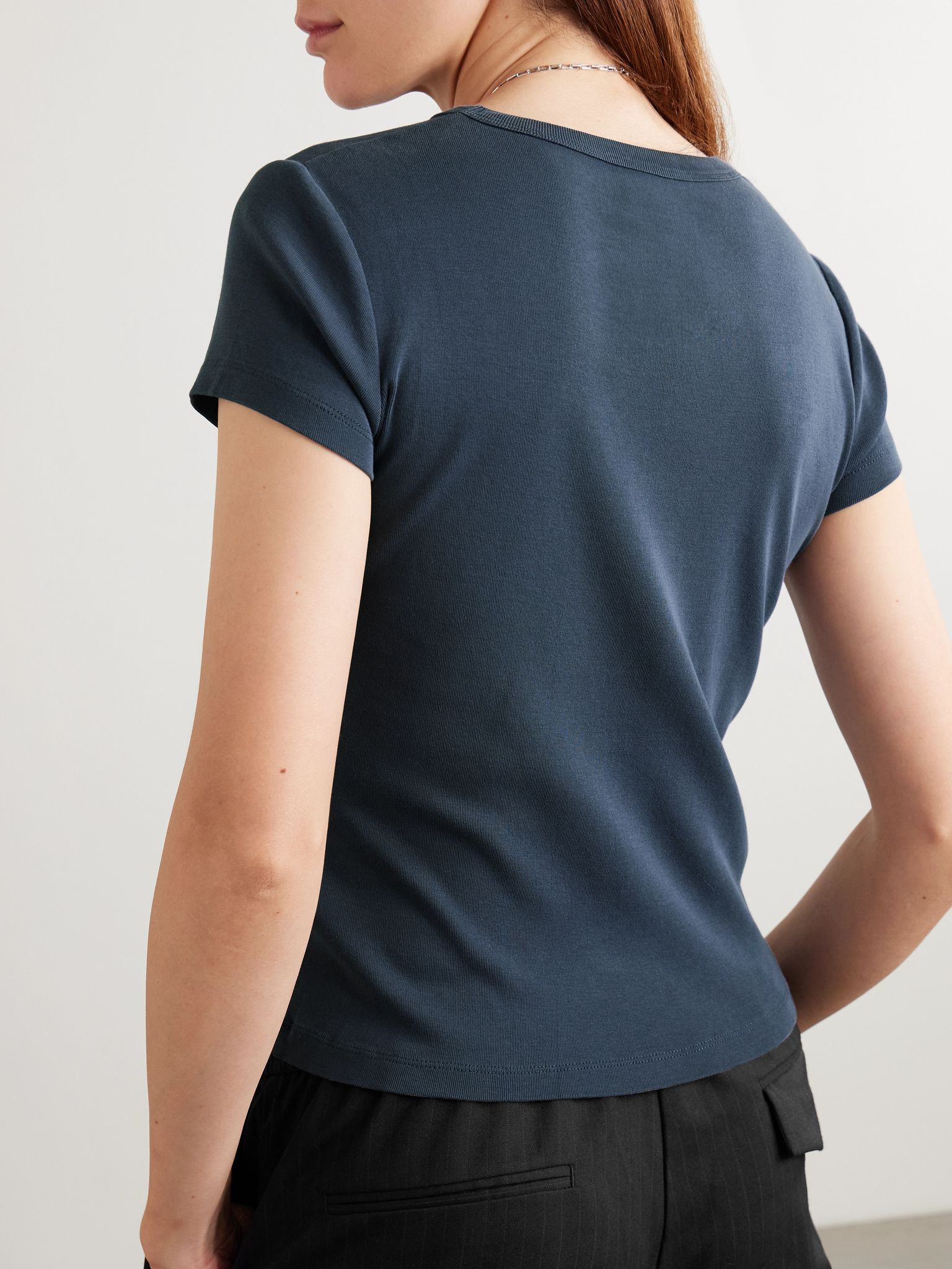 Baby organic cotton-jersey T-shirt Navy - 3