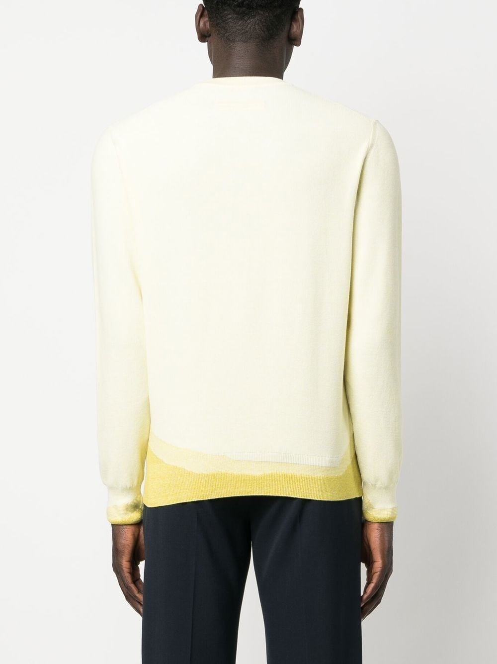 ribbed-knit crew neck sweatshirt - 4