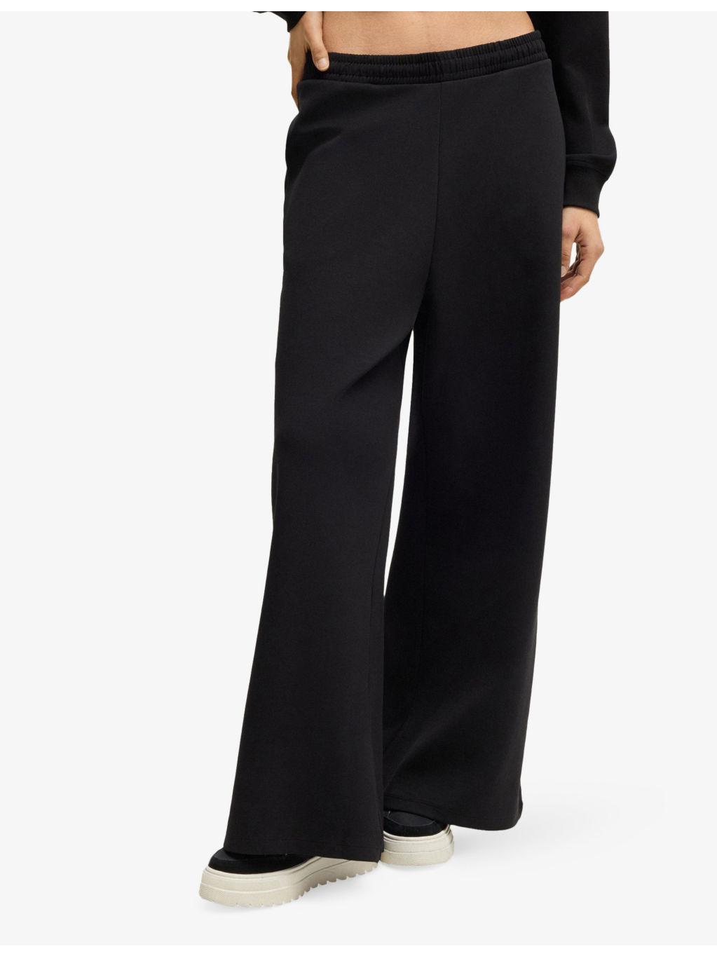 Wide-Leg Loose-Fit Cotton-Blend Jogging Bottoms - 3