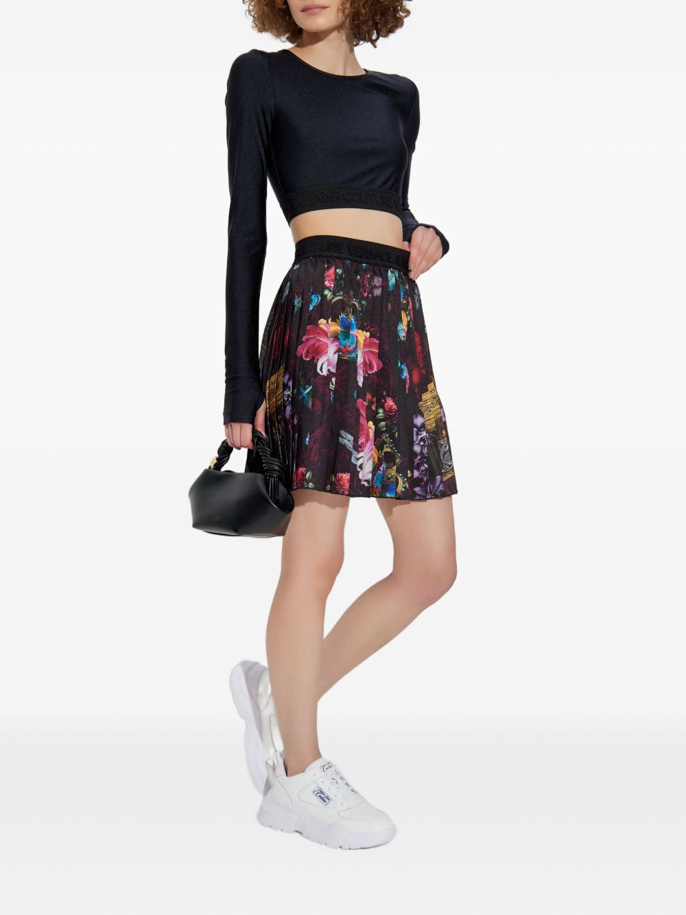 floral-print pleated skirt - 2