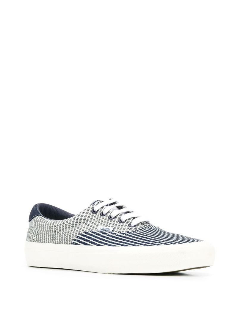 Vans lace up striped sneakers outlook
