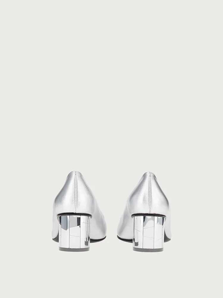 MIRRORED HEEL PUMP SHOE - 3