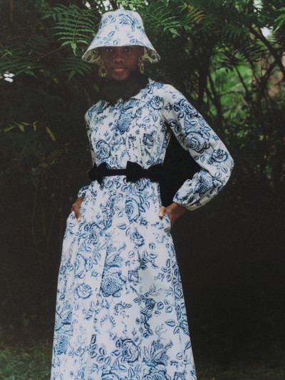 Erdem Kendrick Toile de Jouy poplin midi dress outlook