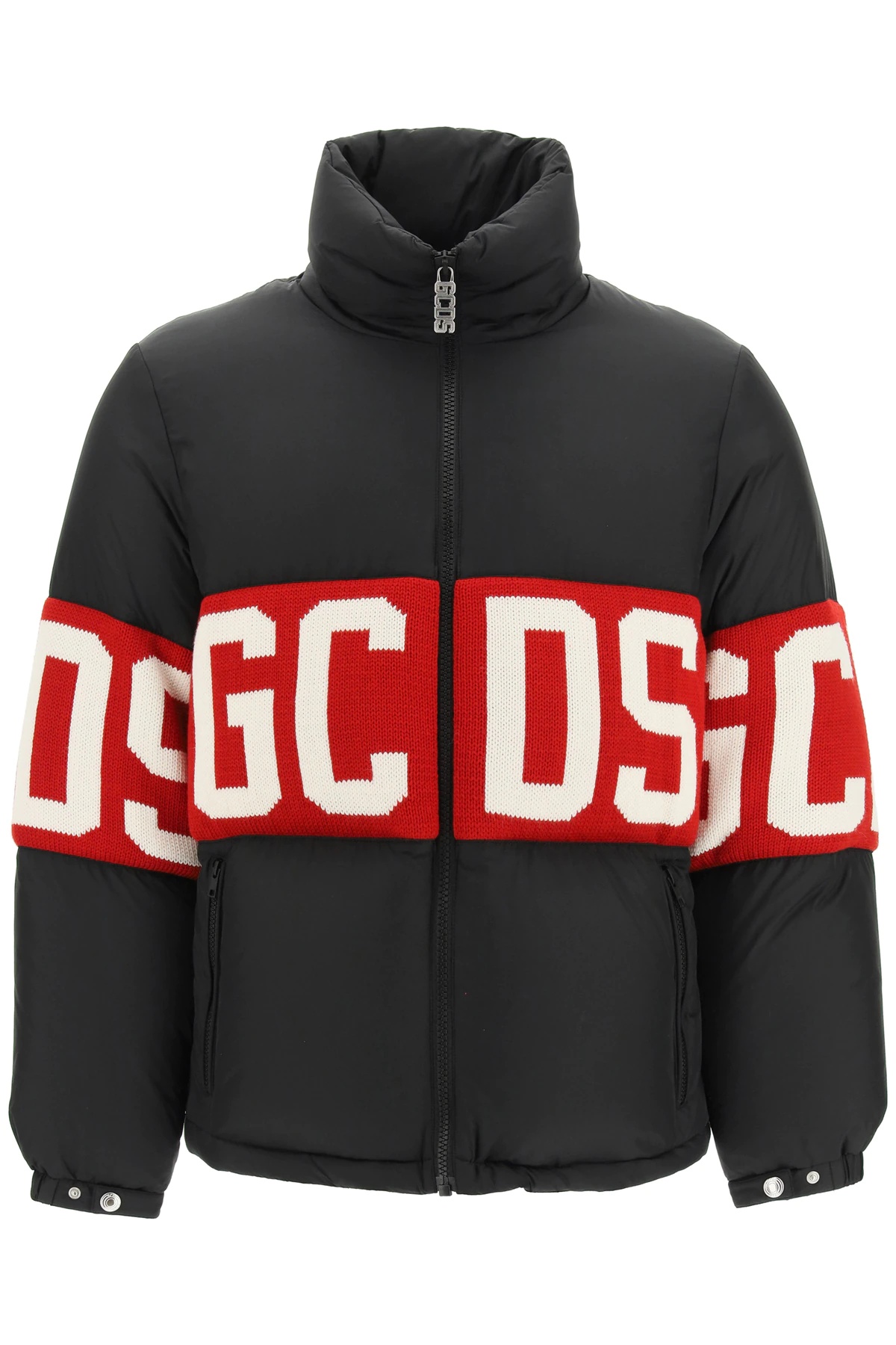 DOWN JACKET WITH LOGO BAND - 1