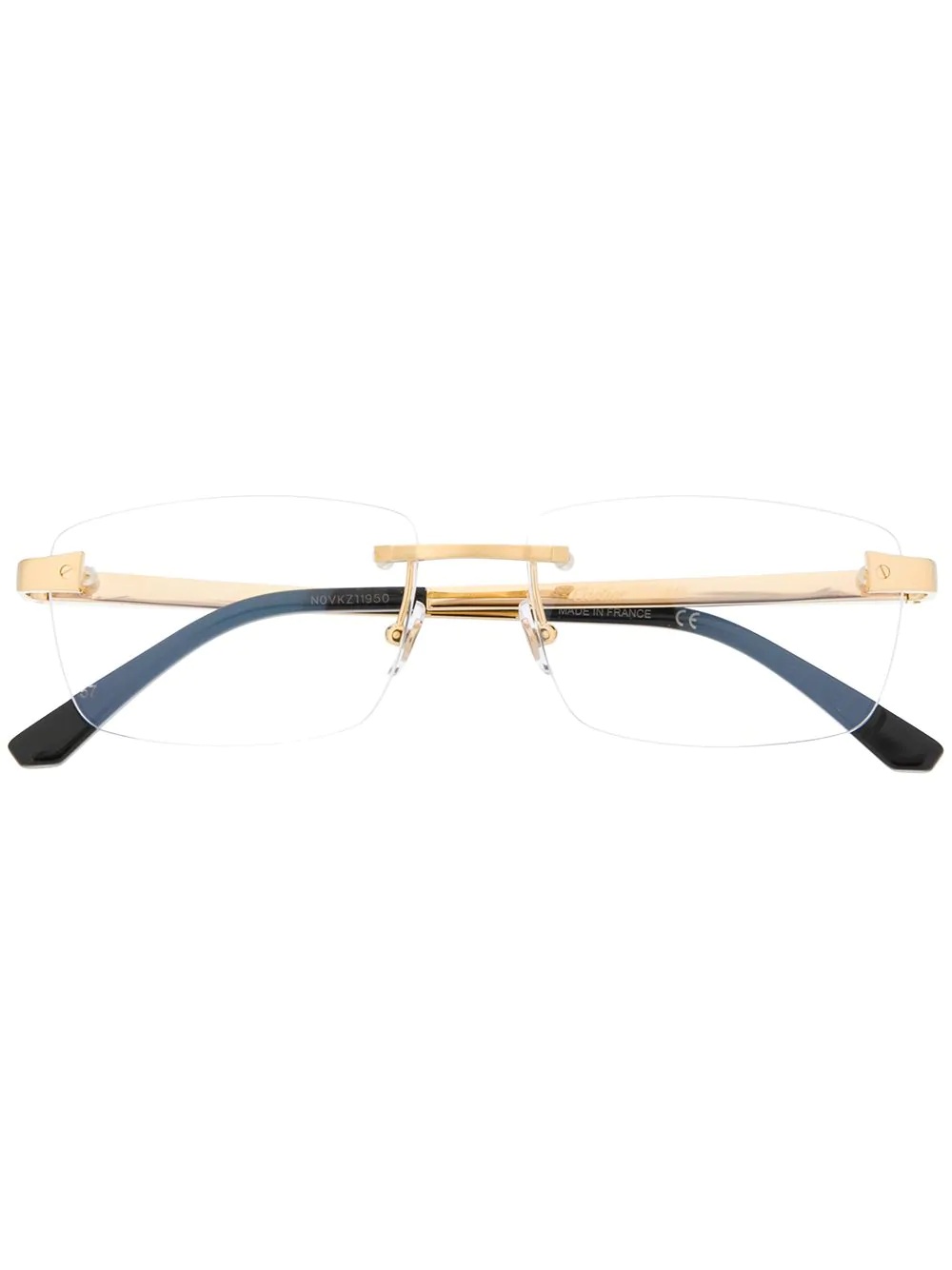 rectangular frame glasses - 1