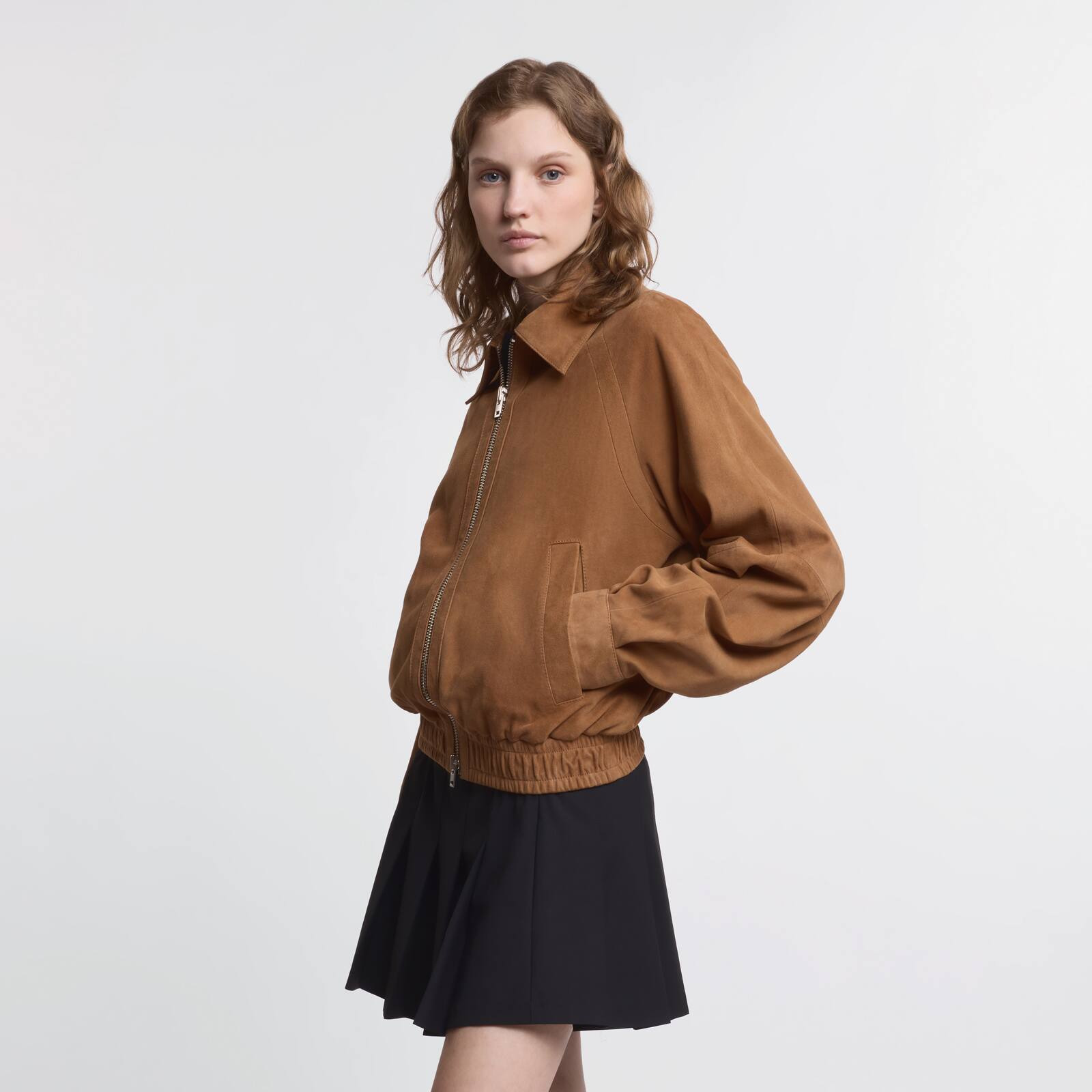 Bomber jacket in suede - 6