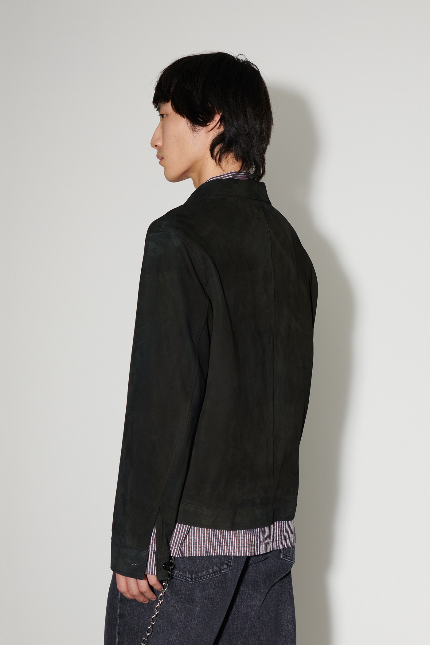 Reincarnation Suede Shirt Black Suede - 5