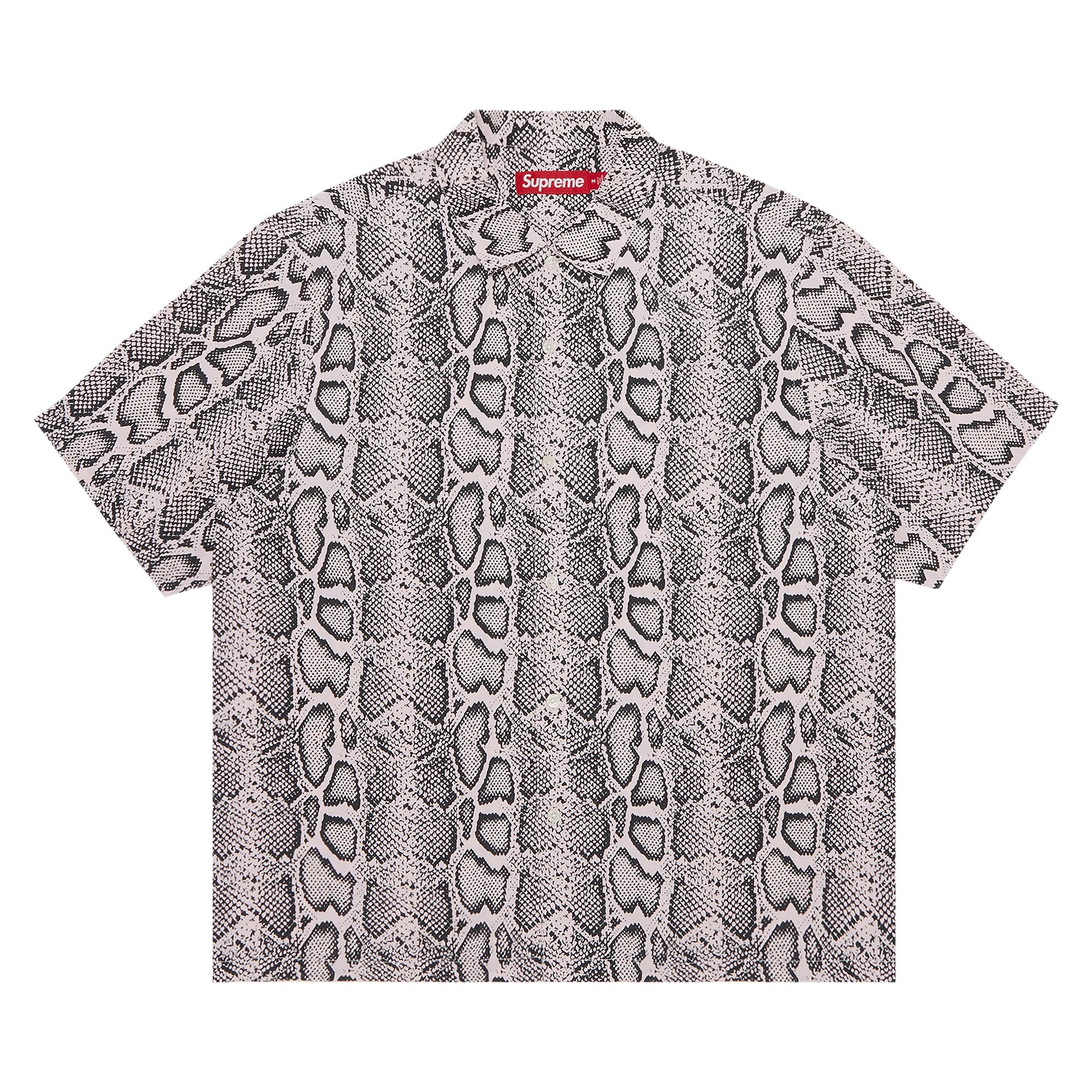 Supreme Snake Short-Sleeve Shirt 'Pink' - 1